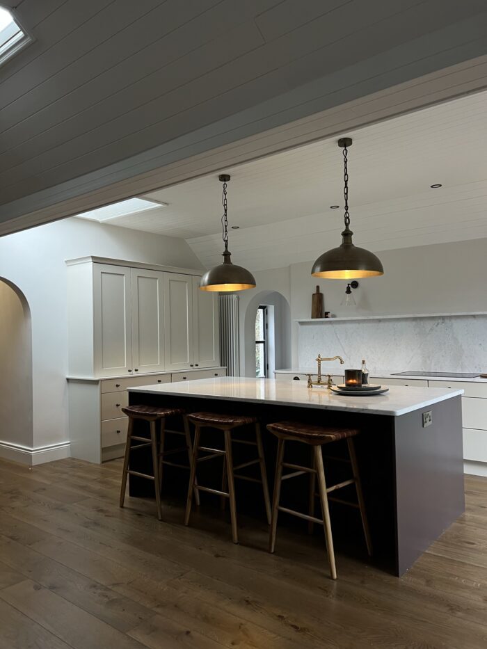 Jetty used on the kitchen island in our Premium Eggshell finish.