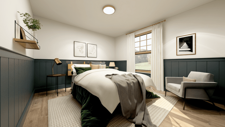 Black-Green-Wainscoting-Bedroom2 (1)